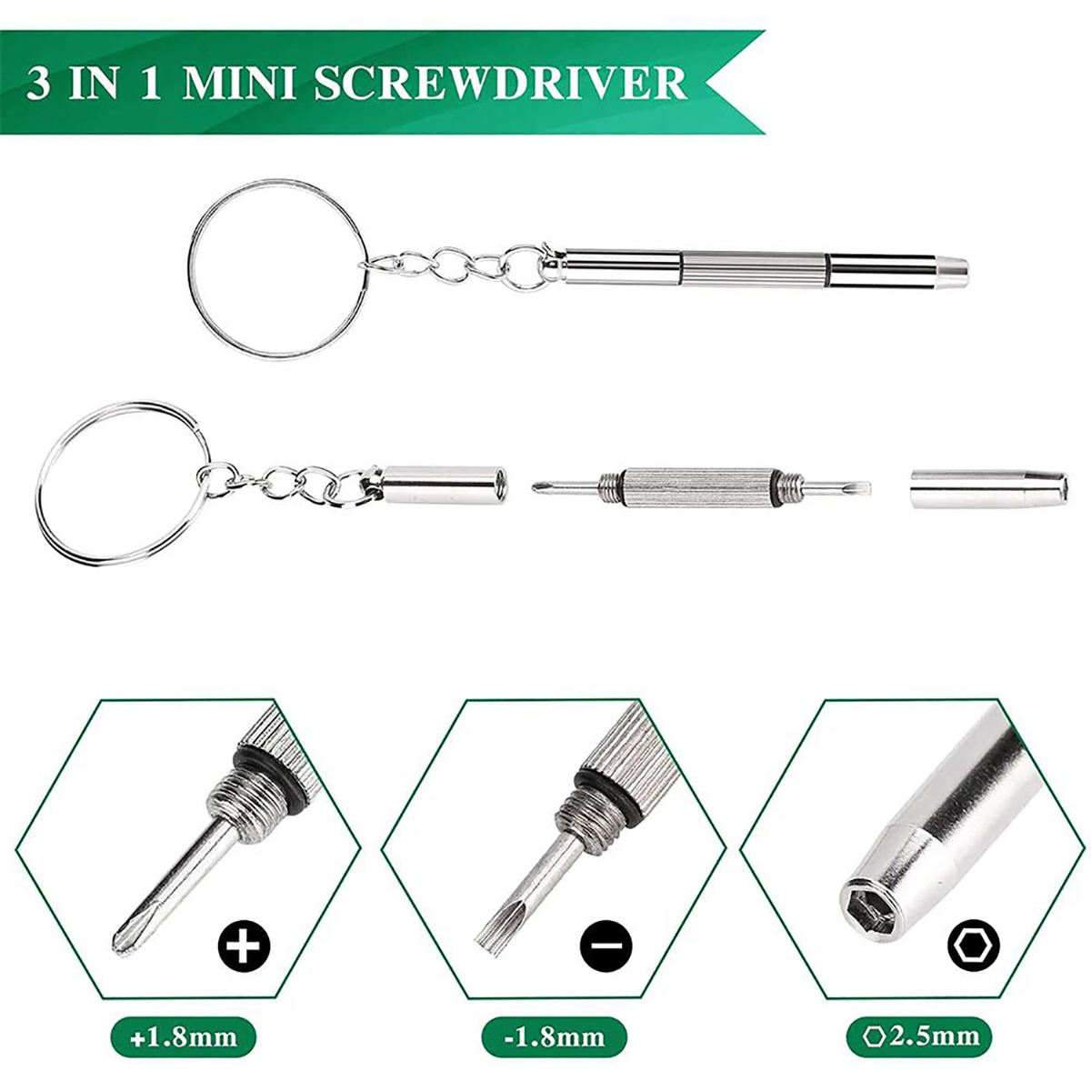 ชุดไขควง 3 in 1 ขนาดเล็กพกพาสะ - Jewelry Repair & Watches Reviews บทวิจารณ์และราคา