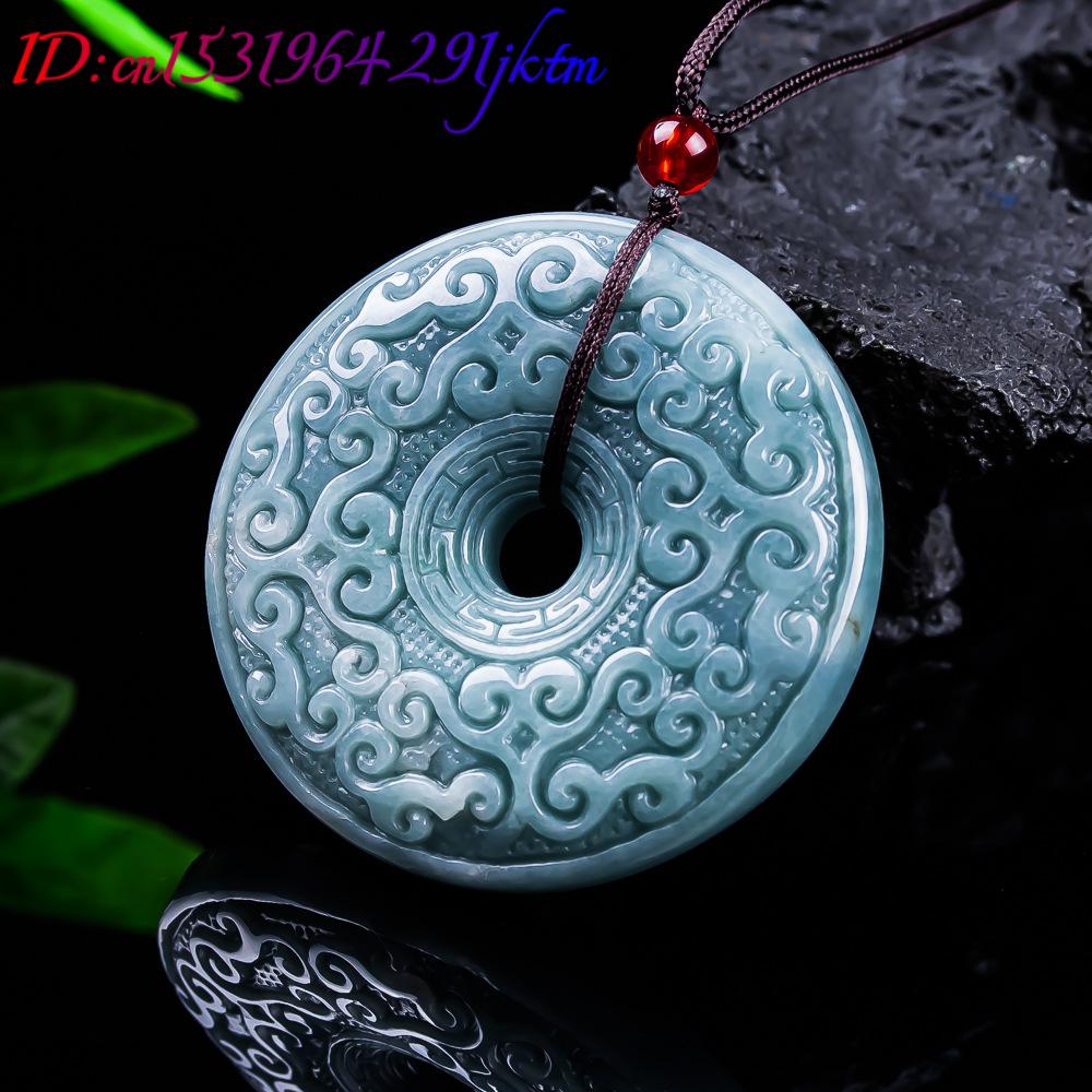หยกพม่าธรรมชาติจี้ดอกไม้สร้อยค - The Jewelry & Watches บทวิจารณ์และราคา