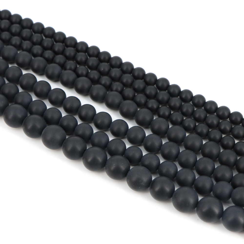 ลูกปัดหินธรรมชาติแบบด้าน ขนาด  - Gemstone Bracelet Healing บทวิจารณ์และราคา