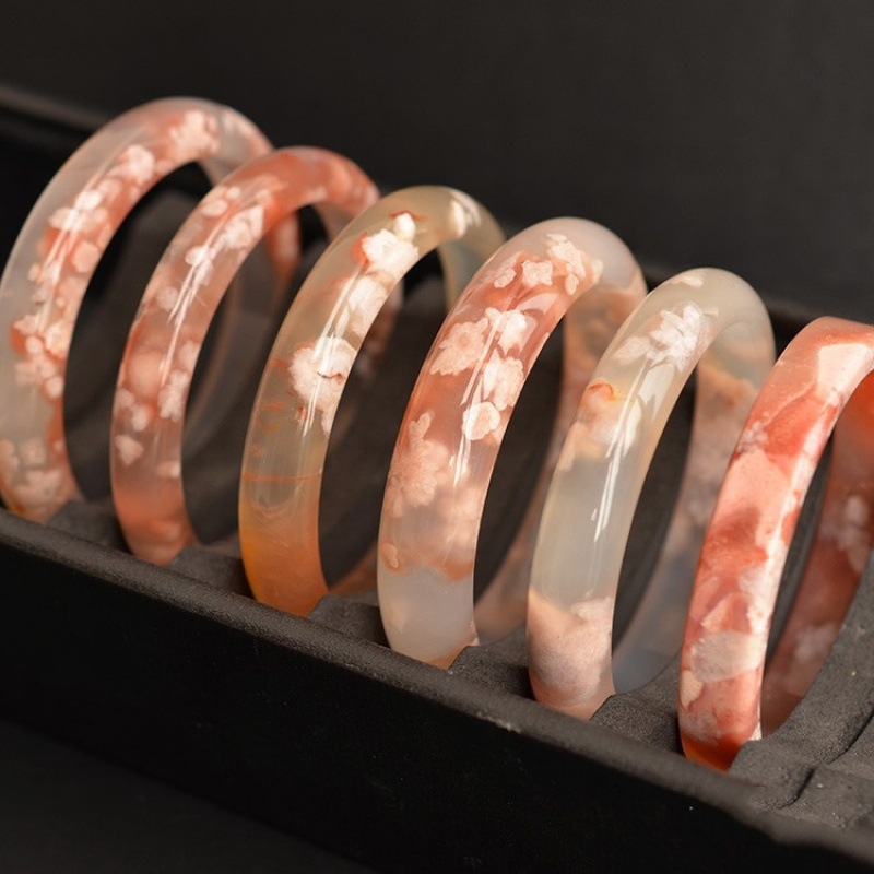 กำไลข้อมือหินอาเกตดอกไม้อัญมณี - Gemstone Bracelet Healing บทวิจารณ์และราคา
