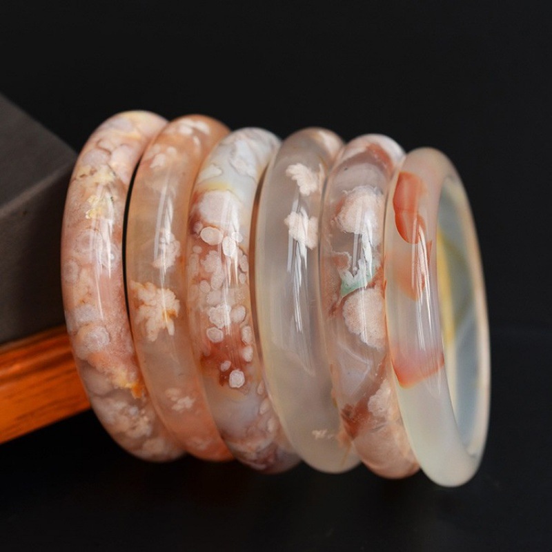 กำไลข้อมือหินอาเกตดอกไม้อัญมณี - Gemstone Bracelet Healing บทวิจารณ์และราคา