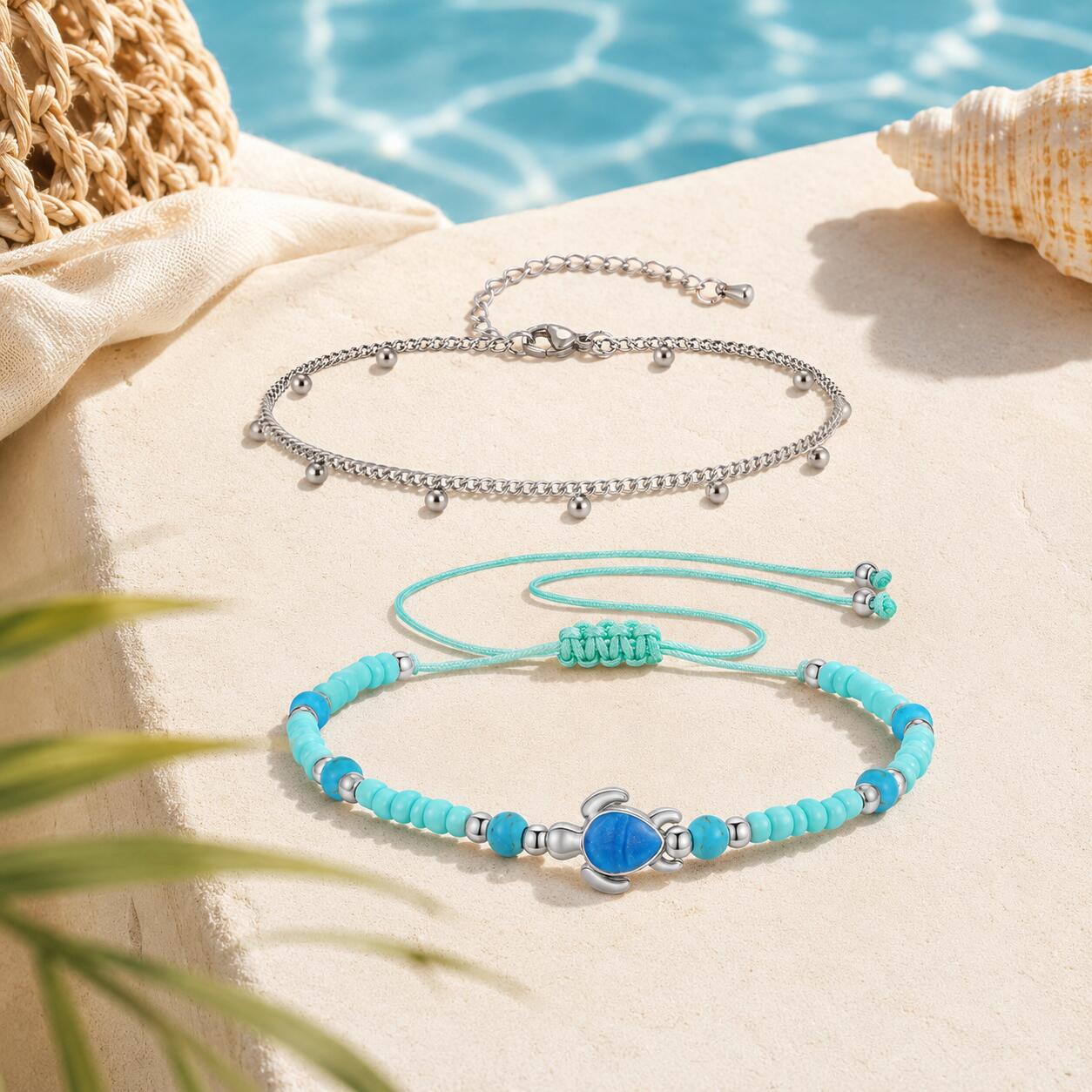 ชุดสร้อยข้อเท้าสแตนเลสสตีลแบบห - Jc Jewelry & Watches บทวิจารณ์และราคา