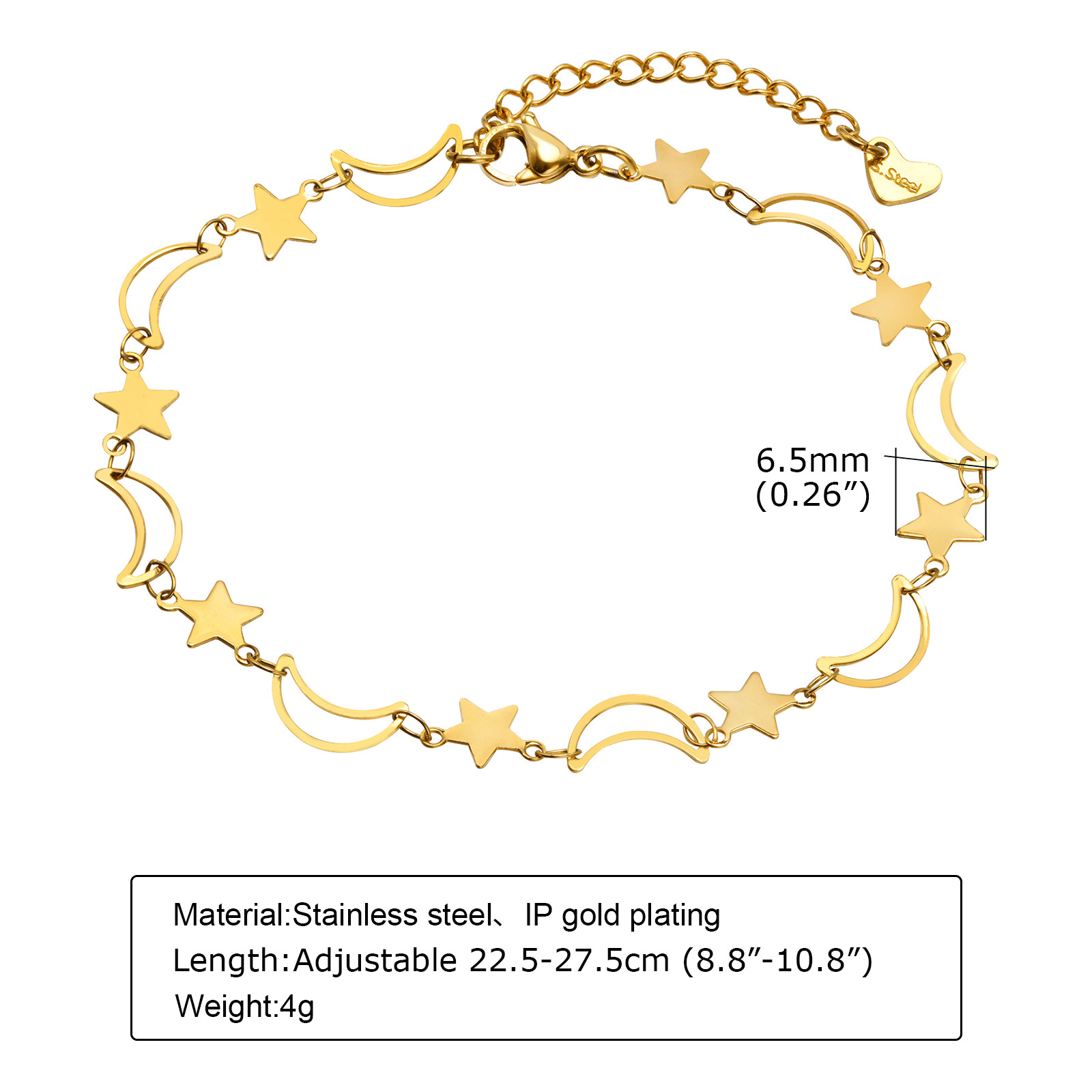 สร้อยข้อเท้าพระจันทร์ดาวกลวงสว - Jc Jewelry & Watches บทวิจารณ์และราคา