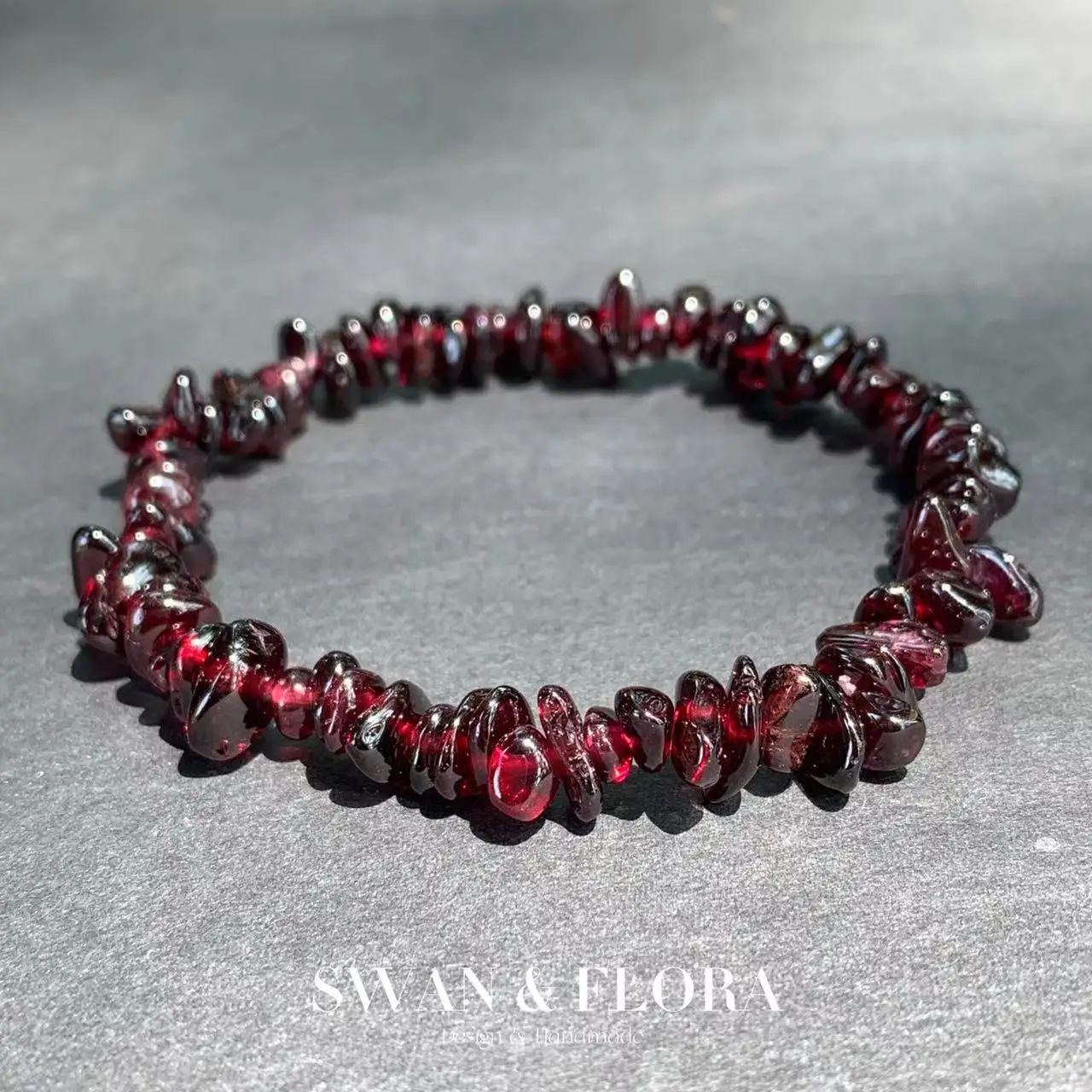 สร้อยข้อมือโกเมนธรรมชาติสําหรั - Gemstone Bracelet Healing บทวิจารณ์และราคา