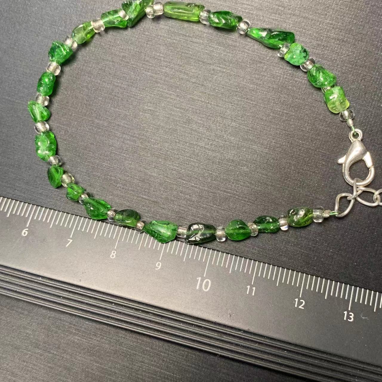 HEYYA STONE ธรรมชาติ Diopside  - Gemstone Bracelet Healing บทวิจารณ์และราคา
