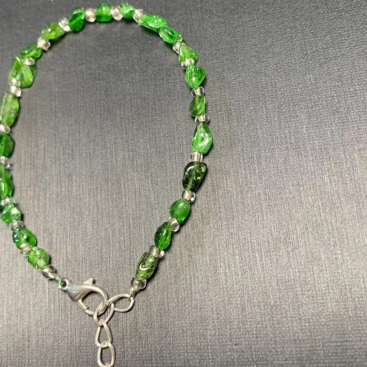 HEYYA STONE ธรรมชาติ Diopside  - Gemstone Bracelet Healing บทวิจารณ์และราคา