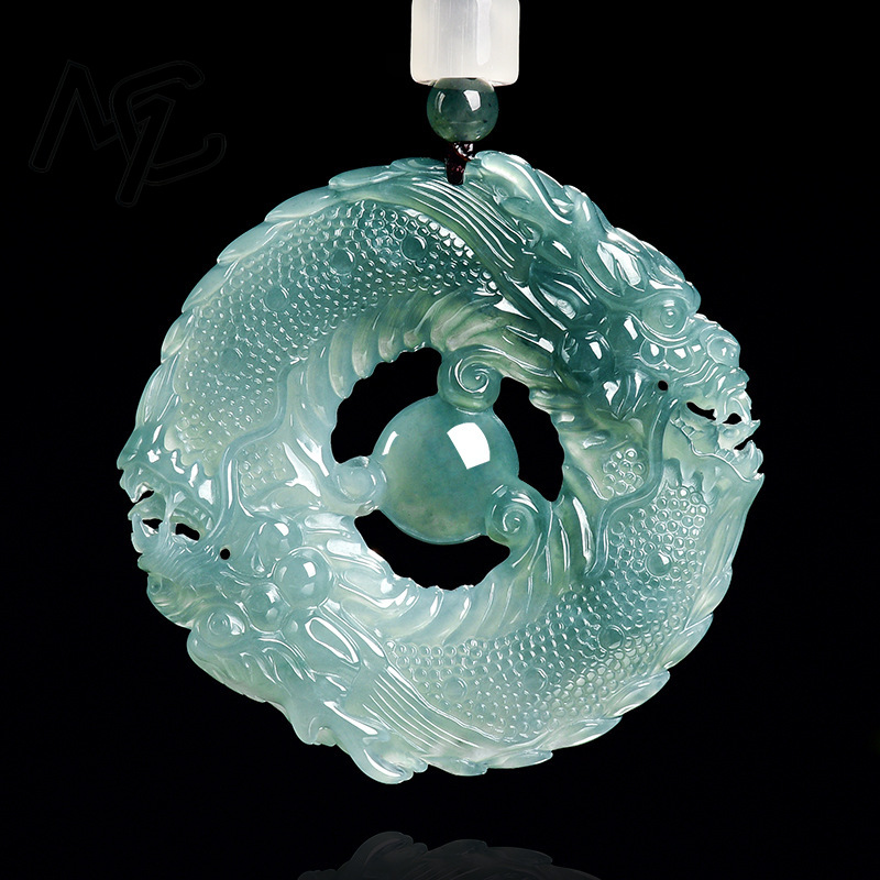 หยกธรรมชาติแท้ สีฟ้าน้ำทะเล หย - The Jewelry & Watches บทวิจารณ์และราคา