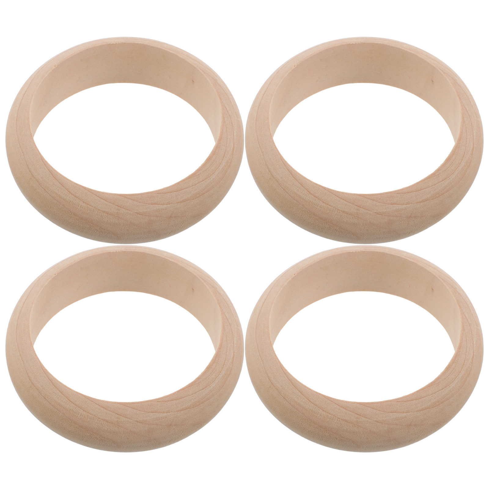 กำไลไม้ธรรมชาติ 4 ชิ้น กำไลไม้ - Cuff Bangle Bracelet บทวิจารณ์และราคา