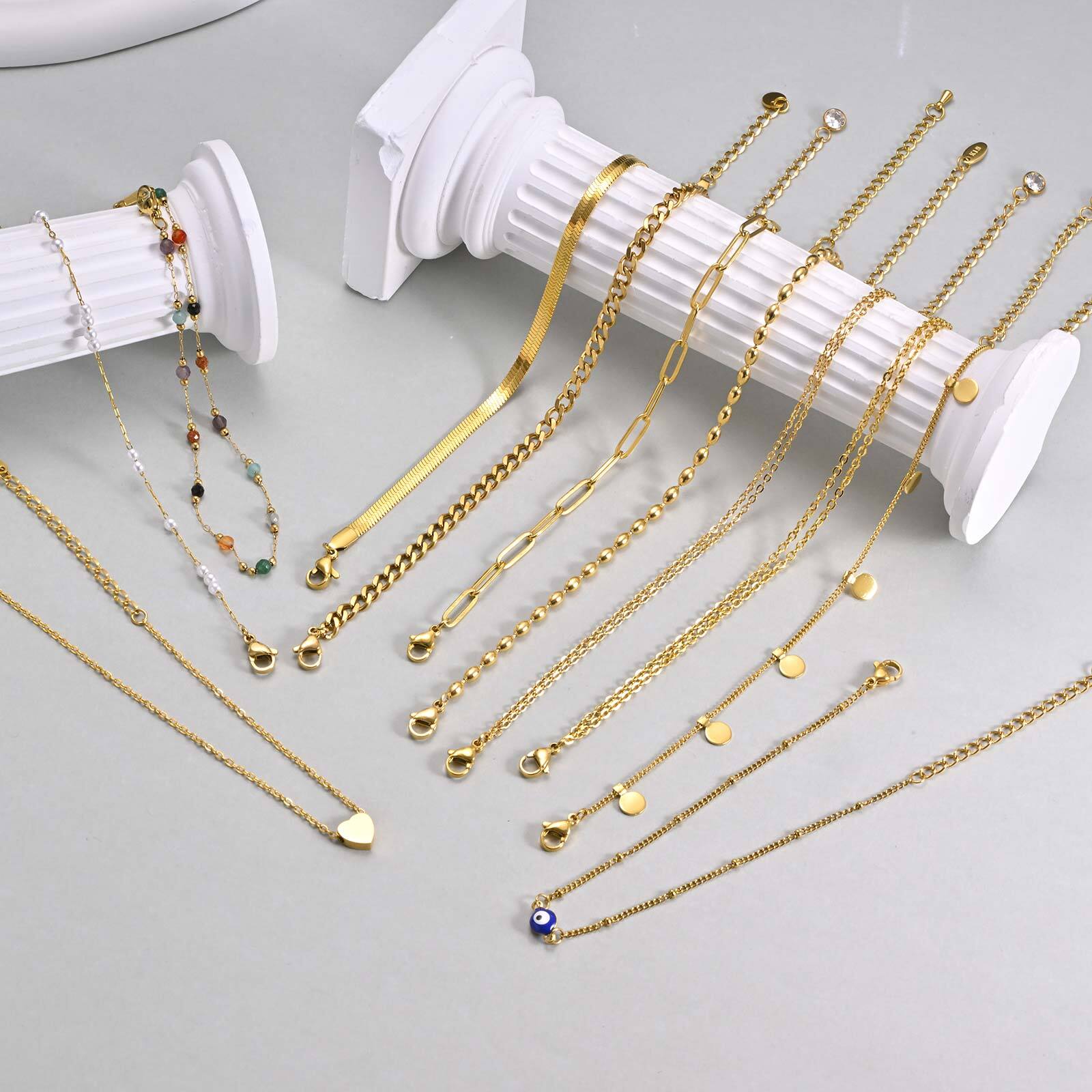 Gold Plated Layered สร้อยข้อเท - Jc Jewelry & Watches บทวิจารณ์และราคา
