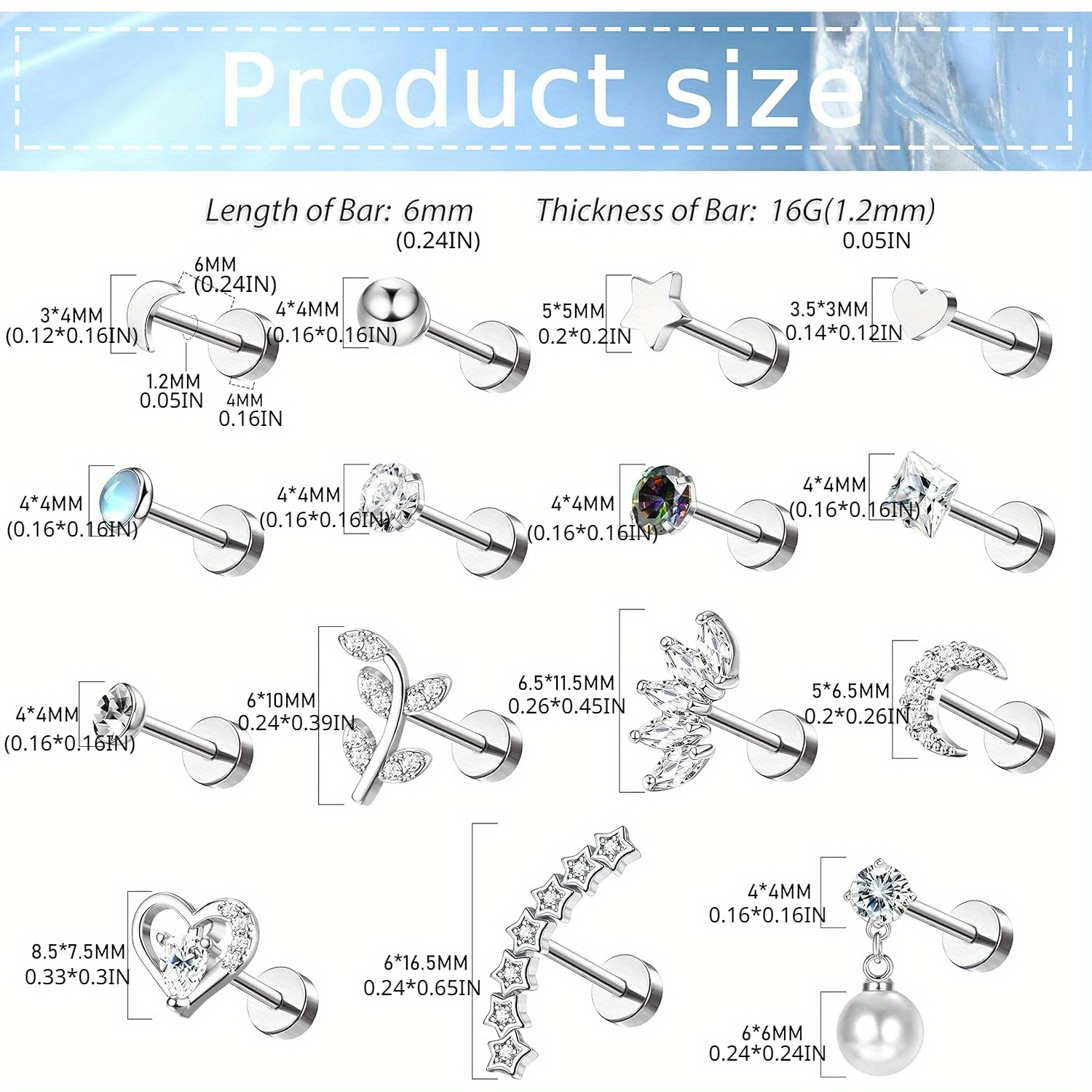 Drperfect สแตนเลสสตีลกระดูกอ่อ - Opal Earrings Dangle บทวิจารณ์และราคา