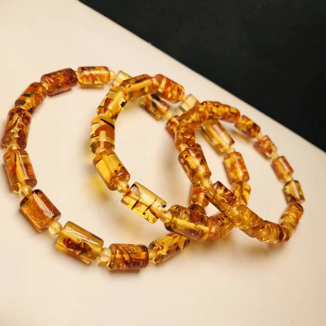 สร้อยข้อมือลูกปัดอำพันสีแดงธรร - Gemstone Bracelet Healing บทวิจารณ์และราคา