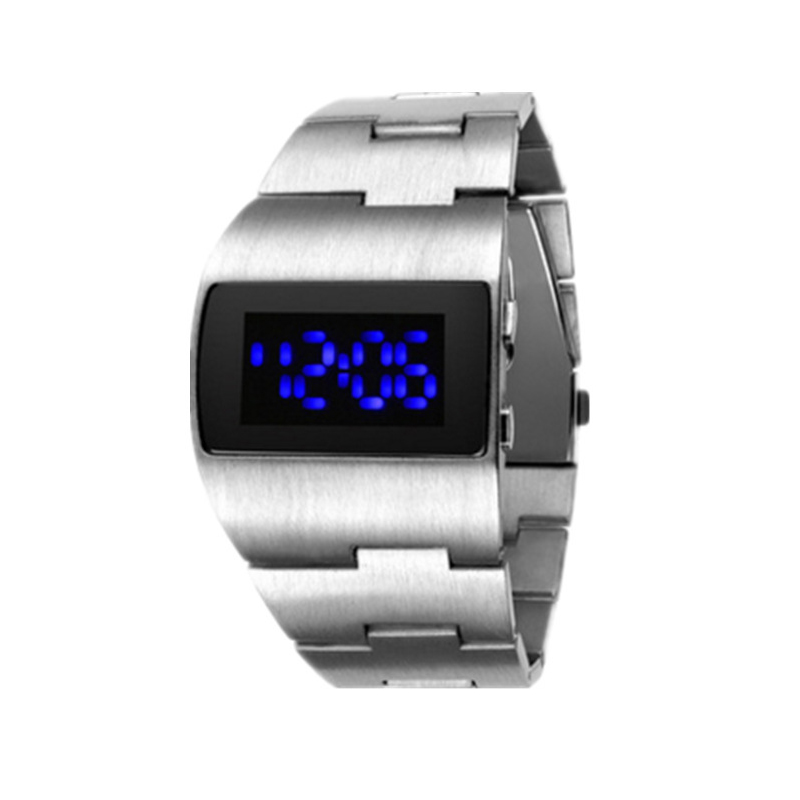 Digital Mens นาฬิกาสีดําสร้อยข - Jewelry Type Watches บทวิจารณ์และราคา