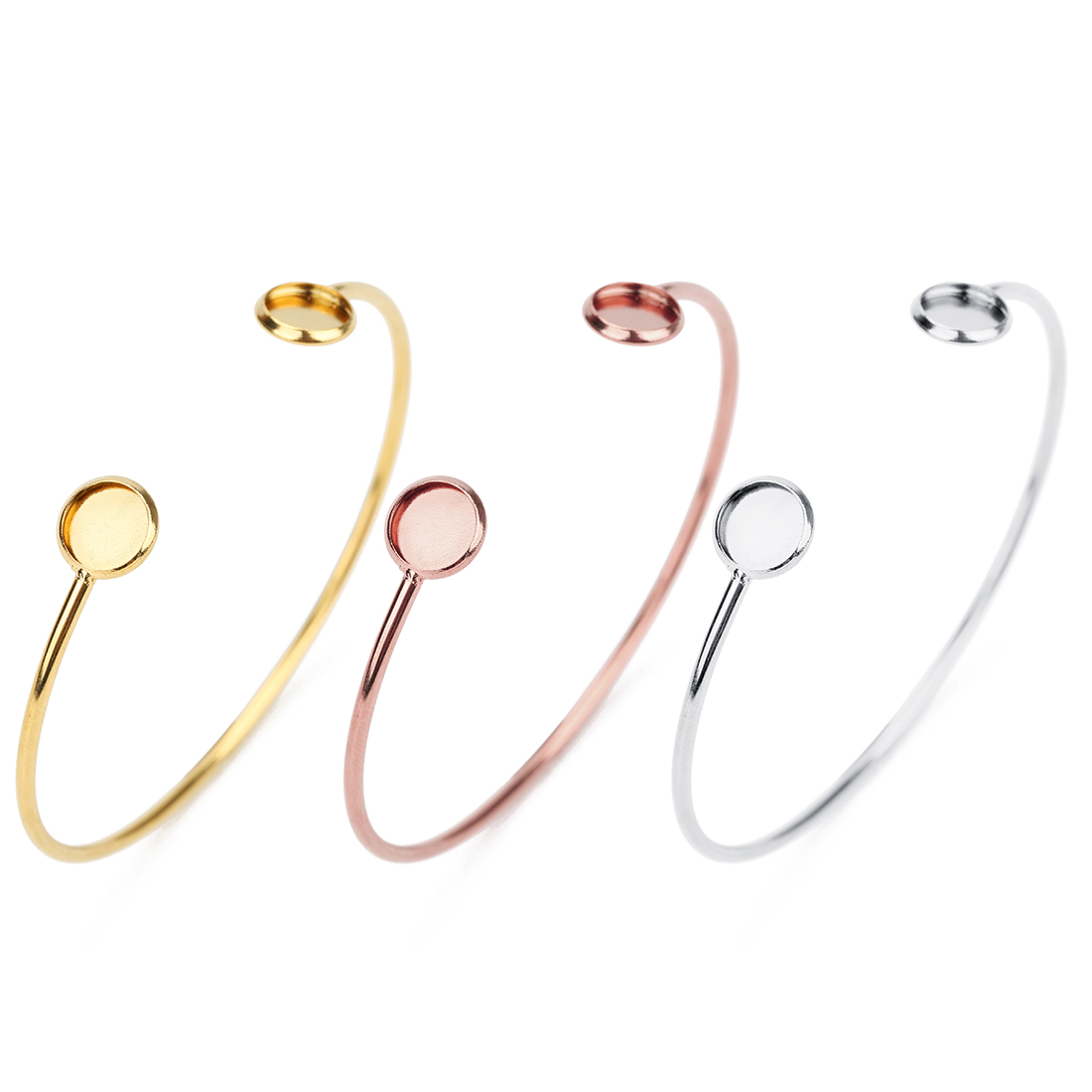 ฐานกำไลข้อมือสแตนเลสขนาด 16.6  - Cuff Bangle Bracelet บทวิจารณ์และราคา