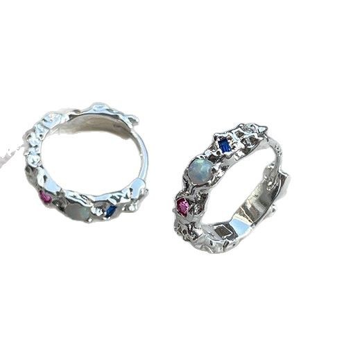 925 เงินสเตอร์ลิงโอปอล Hoop ต่ - Opal Earrings Dangle บทวิจารณ์และราคา