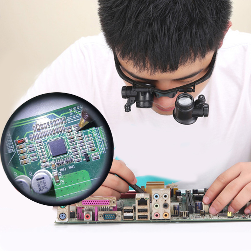 แว่นขยายแบบสวมศีรษะ 10-25 เท่า - Jewelry Repair & Watches Reviews บทวิจารณ์และราคา