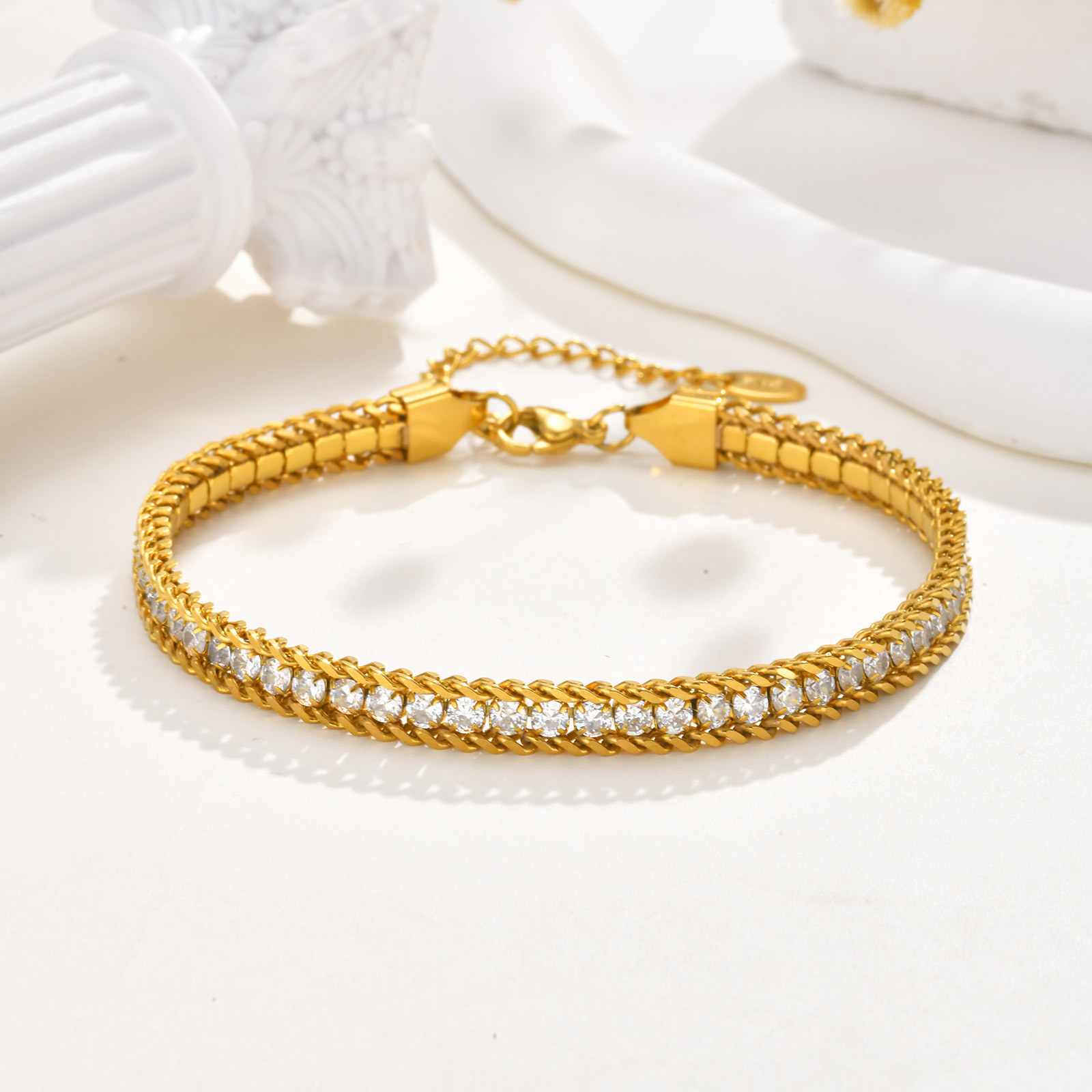 VnoxสแตนเลสสีขาวZirconผู้หญิงA - Jc Jewelry & Watches บทวิจารณ์และราคา