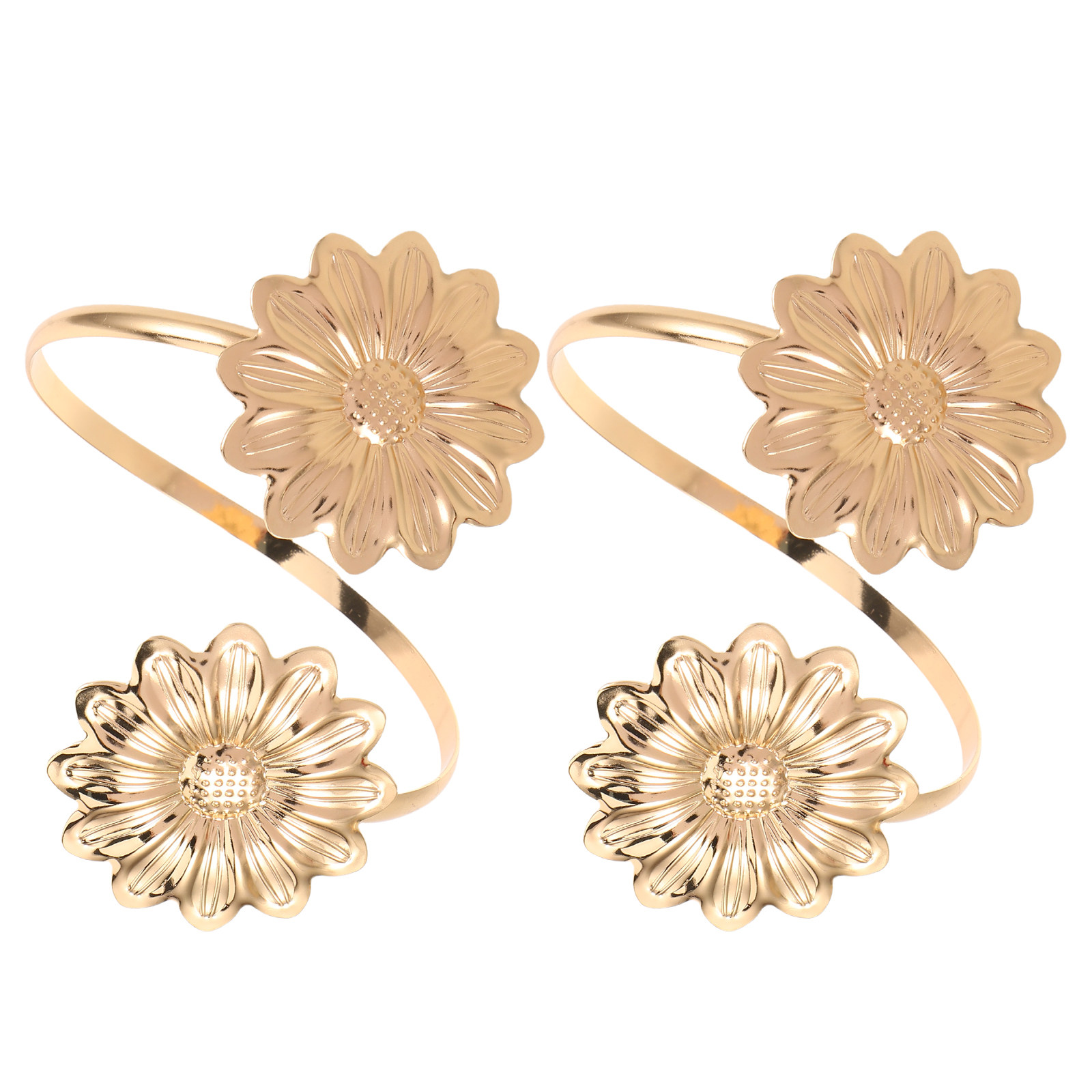 กำไลข้อมือโลหะปรับได้ 2 ชิ้น ส - Cuff Bangle Bracelet บทวิจารณ์และราคา