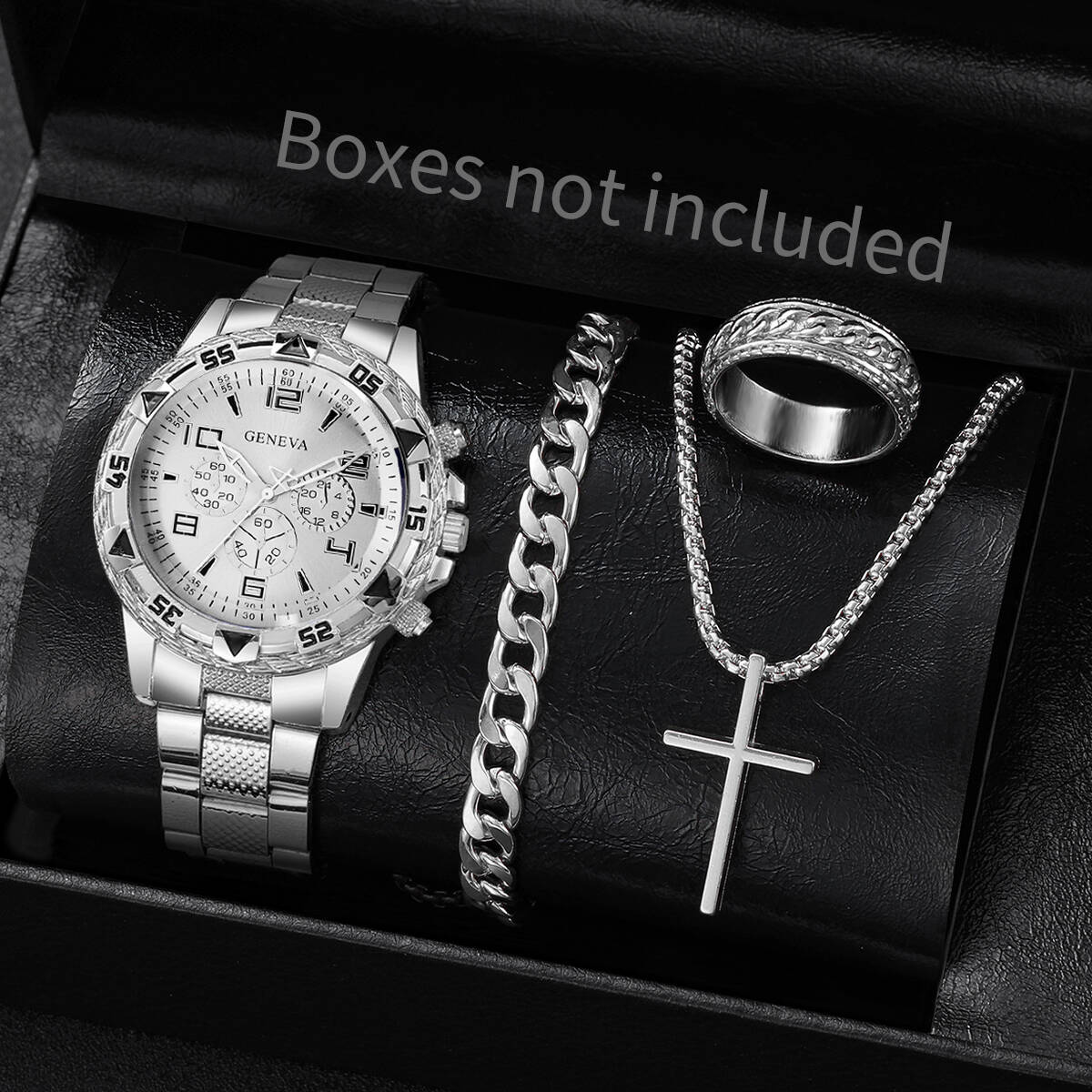 4 ชิ้น/เซ็ตแฟชั่นผู้ชายนาฬิกาธ - Jewelry Type Watches บทวิจารณ์และราคา