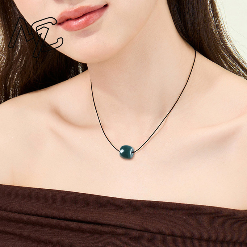 จี้สร้อยคอหยกพม่าแท้สีน้ำเงินเ - The Jewelry & Watches บทวิจารณ์และราคา
