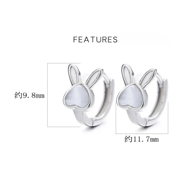 925 เงินสเตอร์ลิงกระต่ายโอปอล  - Opal Earrings Dangle บทวิจารณ์และราคา