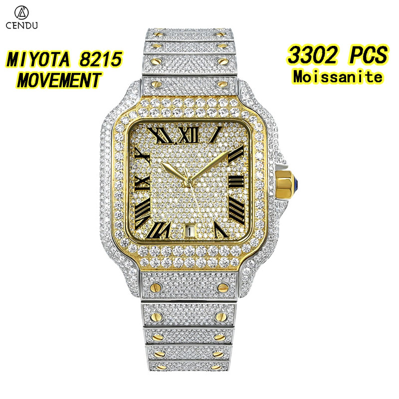 นาฬิกาหรูหรา VVS Moissanite สำ - Vvs Jewelry Watches บทวิจารณ์และราคา
